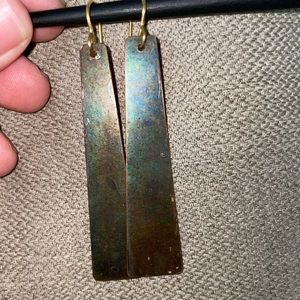 Handmade Patina Copper Earrings